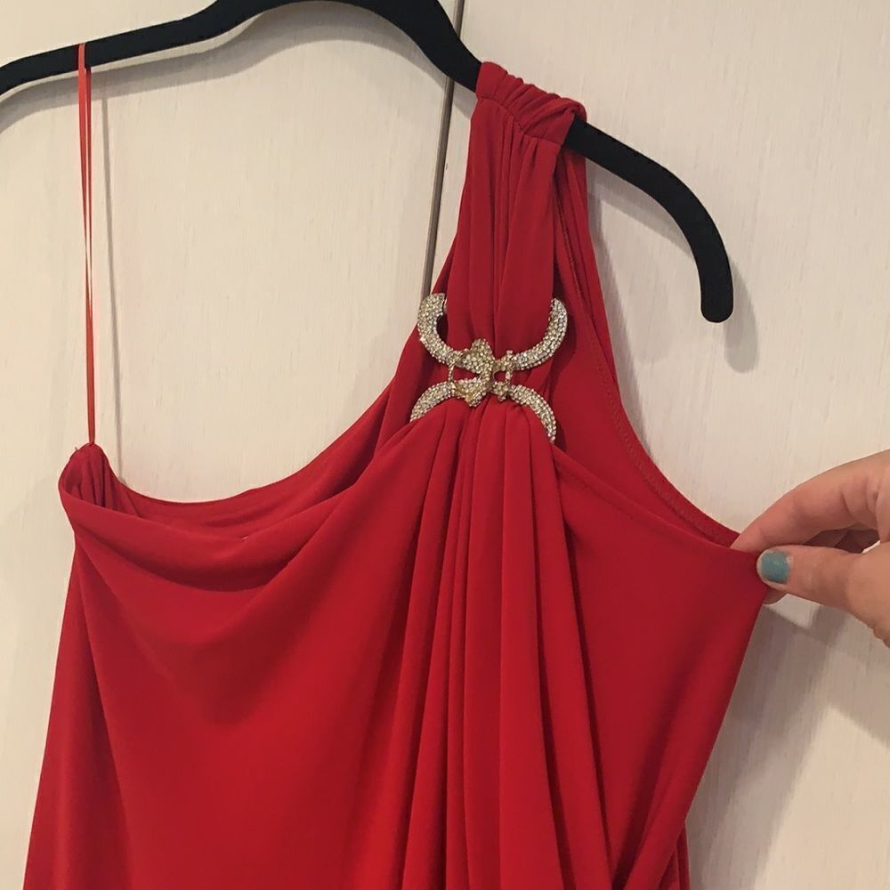 ❌Final deal❌red one-shoulder dress - Picture 3 of 13